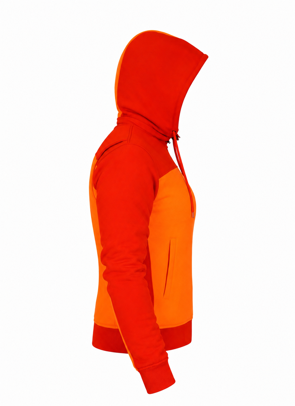 Ladies Armored Motorcycle Reflective Softshell Hoodie - Inferno Split - MOTORBIKEHORSE