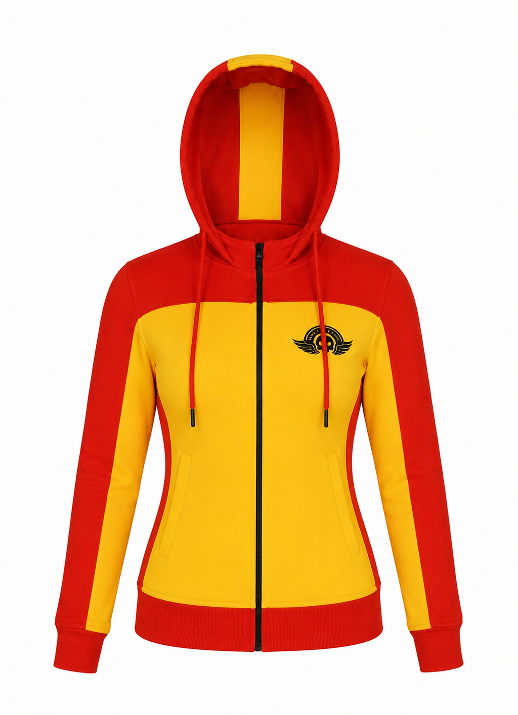 Ladies Armored Motorcycle Reflective Softshell Hoodie - Solar Blaze - MOTORBIKEHORSE