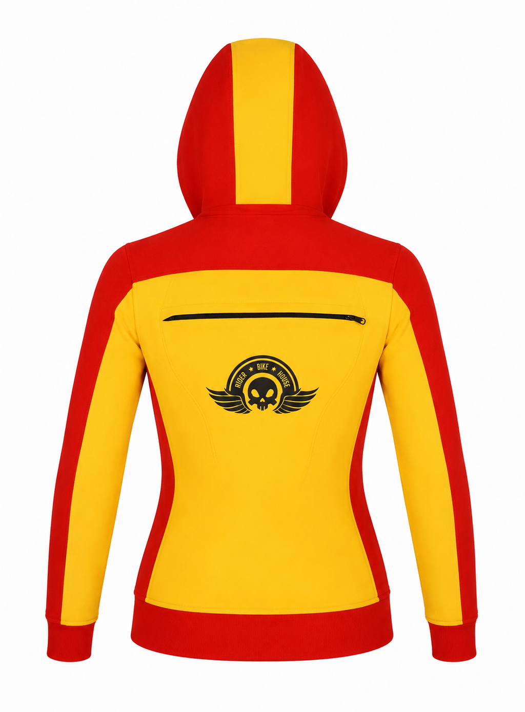 Ladies Armored Motorcycle Reflective Softshell Hoodie - Solar Blaze - MOTORBIKEHORSE
