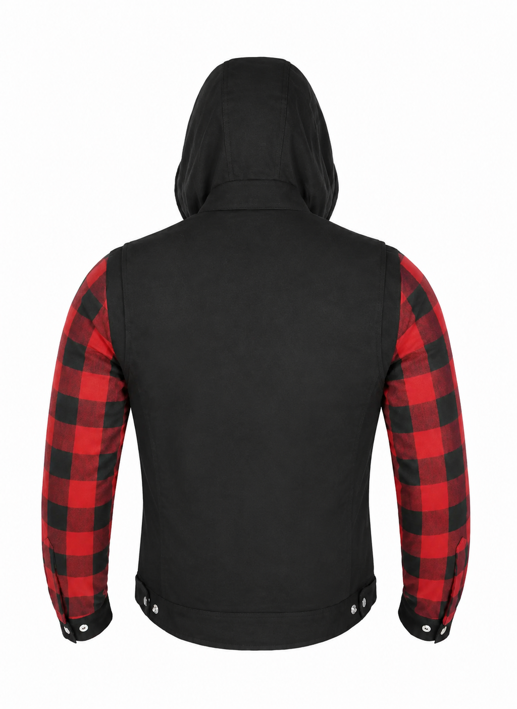 Canvas Flannel Hooded Jacket 