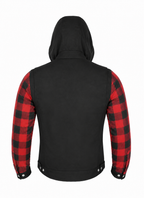 Canvas Flannel Hooded Jacket 