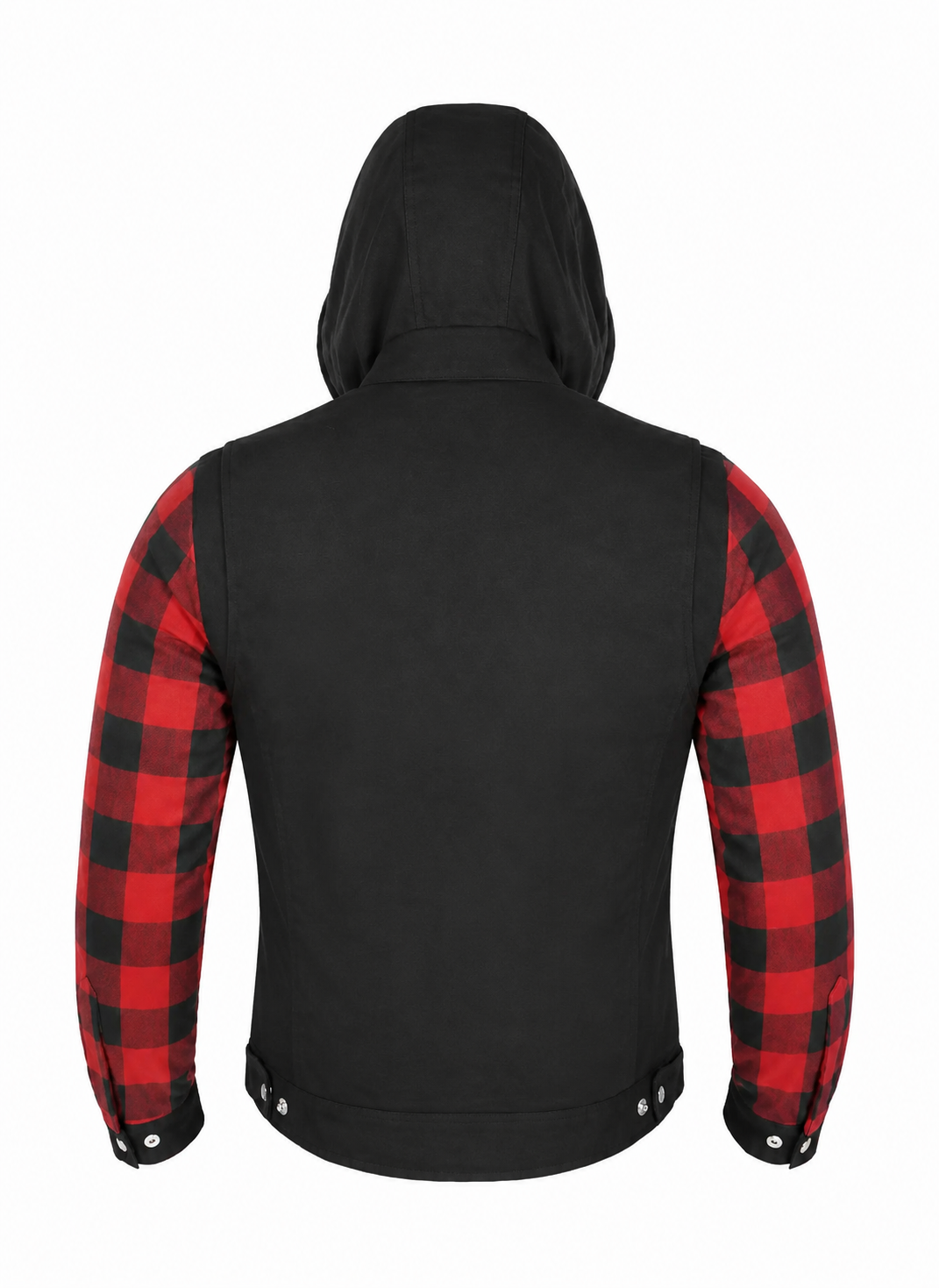 Canvas Flannel Hooded Jacket 