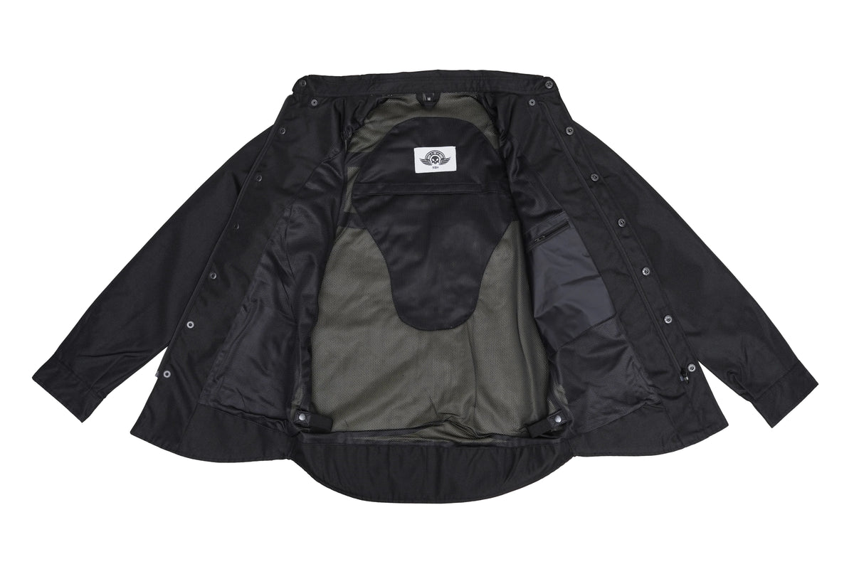 Kevlar Duck Canvas Motorcycle Riding Shirt